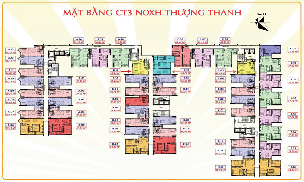 Mặt bằng Dự án Him Lam Thượng Thanh